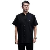 Высококачественная рабочая одежда для шеф-повара, мужская летняя тонкая дышащая одежда с короткими рукавами, элитная рабочая одежда для шеф-повара отеля, ресторана, выпечки, по индивидуальному заказу