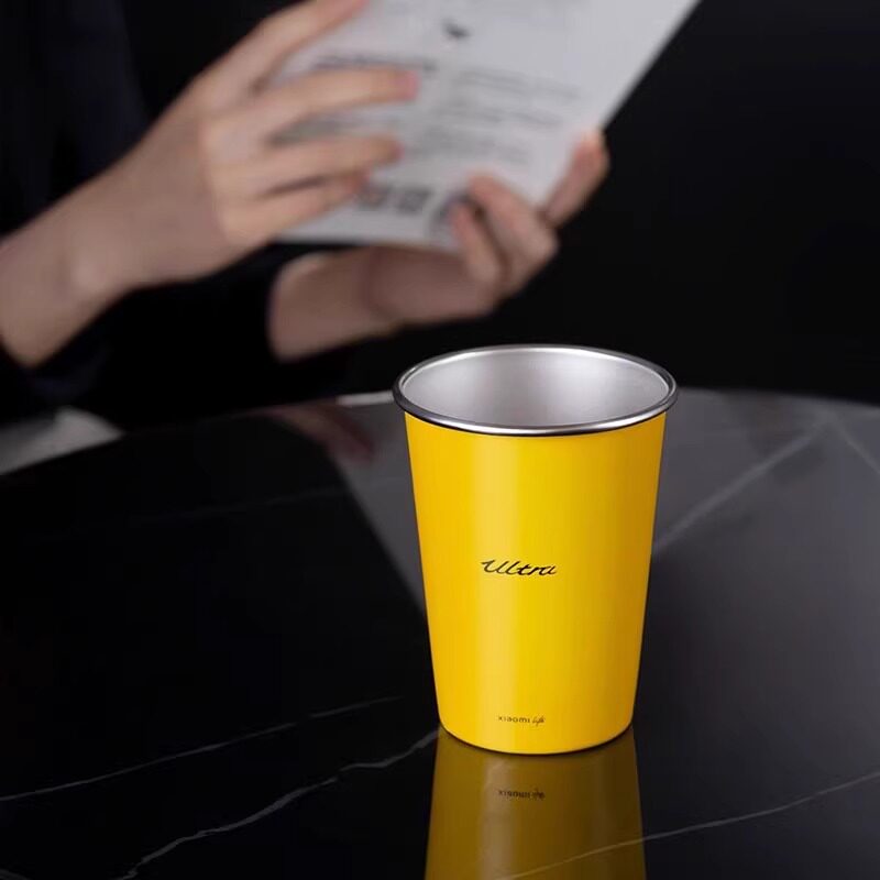 Xiaomi (MI) Thickened Stainless Steel Drinking Cups Pack of Two SU7 Ultra Exclusive Color Matching Sturdy and Durable