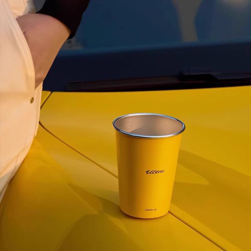 Xiaomi (MI) Thickened Stainless Steel Drinking Cups Pack of Two SU7 Ultra Exclusive Color Matching Sturdy and Durable