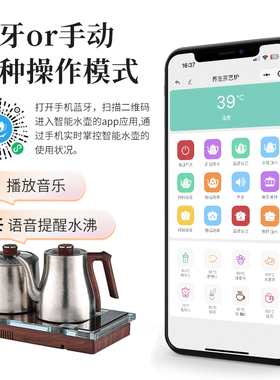 冰晶纯钛全自动底部双上水烧水壶