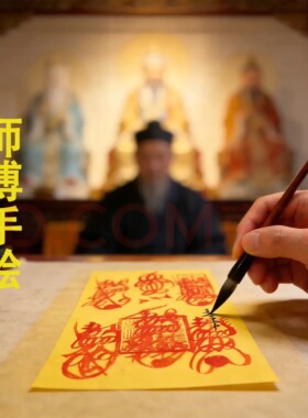 【法脉传承】纯手工道家传统老式手写福卡