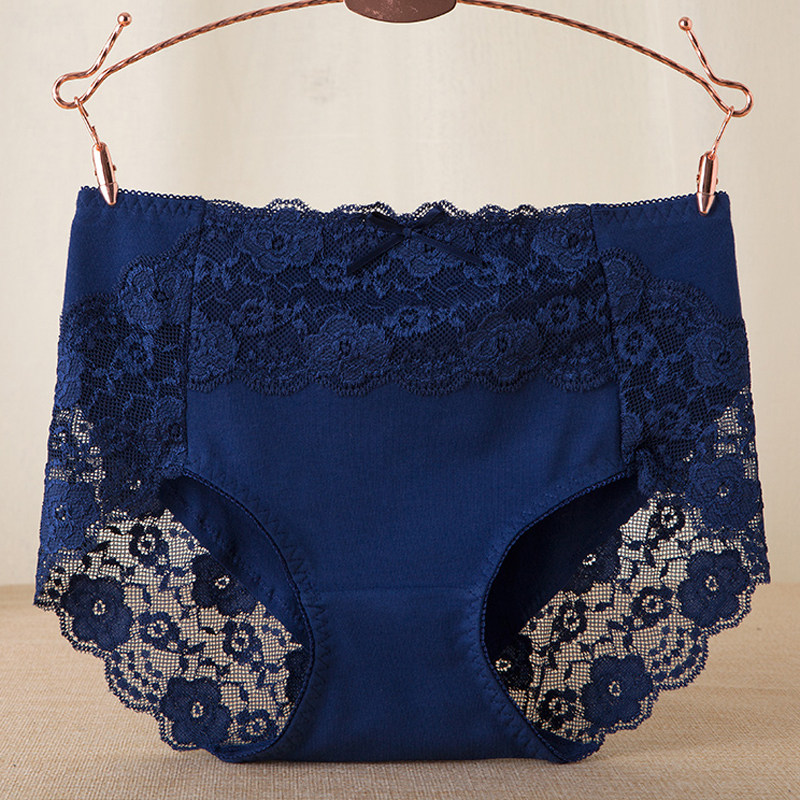 3条装中腰内裤女纯棉收腹提臀无痕性感蕾丝全棉质面料三角裤大码,淘宝优惠券,粉丝福利购,淘宝优惠卷