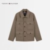 Tommy men's wool-blend lapel coat coat