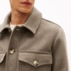 Tommy men's wool-blend lapel coat coat