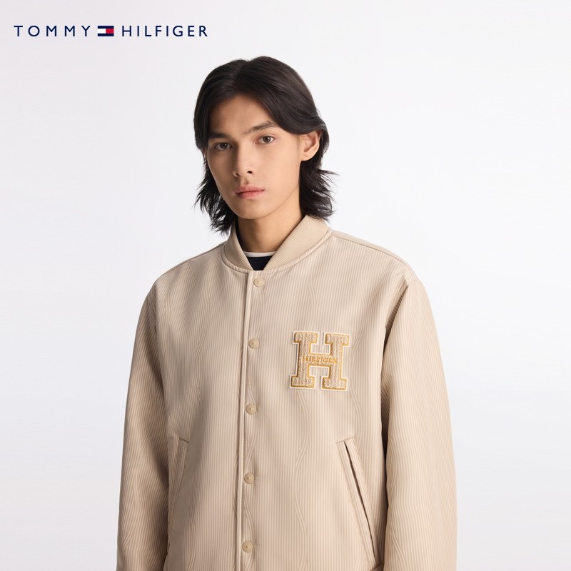 【防泼水】Tommy25春夏新款男装双面穿美式宽松棒球棉服夹克外套,淘宝优惠券,粉丝福利购,淘宝优惠卷