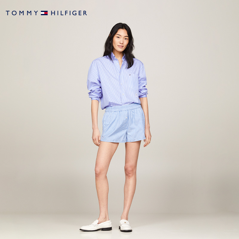 【Kendall同款】Tommy Hilfiger Collection24春女条纹衬衫41675 - 图1