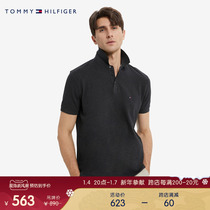 Tommy mens clothing classic 1985 series beads cotton business casual fit short sleeves POLO shirt MW0MW24589