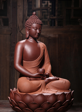 人物摆件佛像紫砂雕塑