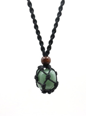 男士水晶原石亚马逊项链女小众