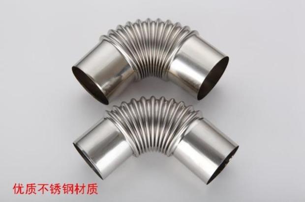 热水器排烟管燃气不锈钢烟筒60加长加厚烟道50排气管80弯头70包邮 - 图2