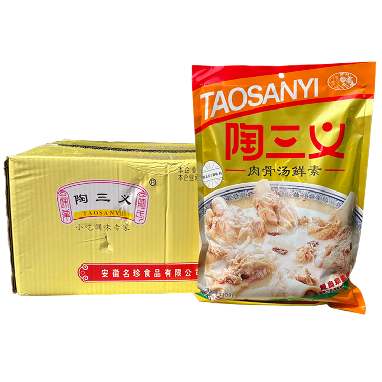 整箱包邮 陶三义肉骨汤鲜素908g*10袋/箱汤鲜味美肉骨味纯 增鲜香 - 图0