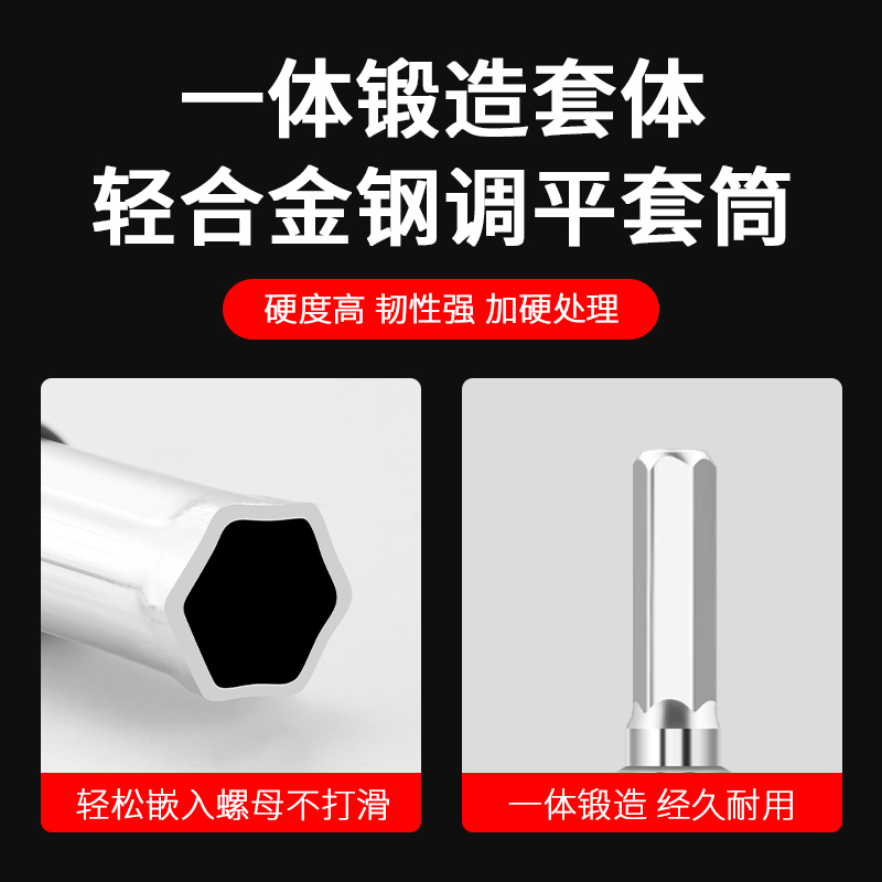 吊顶套筒调平轻钢龙骨加长空心丝杆吊顶安装神器集成吊顶专用扳手-图2