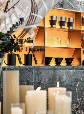 手工咖啡摆件样板间现代轻奢