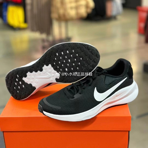 Nike/耐克 REVOLUTION 7 男子减震透气运动休闲跑步鞋 FB2207-001 - 图1