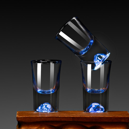 高档蓝山白酒杯分酒器家用套装轻奢杯子酒具高级精致小酒杯一口杯 - 图3