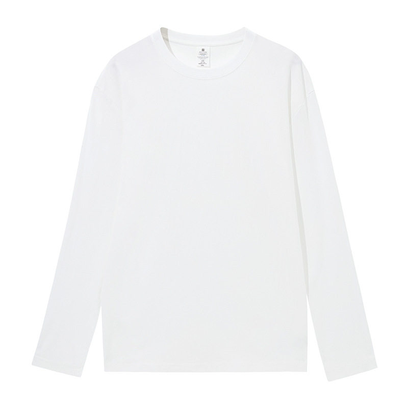 （买一送一）230G男士长袖t恤秋季新疆精梳纯棉纯白色打底衫男生,淘宝优惠券,粉丝福利购,淘宝优惠卷