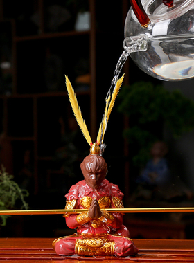 齐天大圣陶瓷中式风斗战胜佛摆件