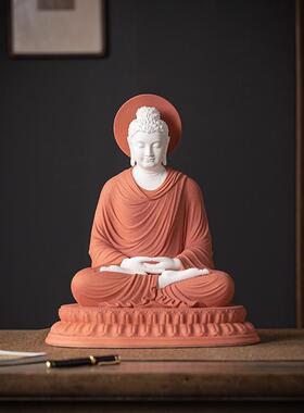 新中式陶瓷如来佛祖摆件