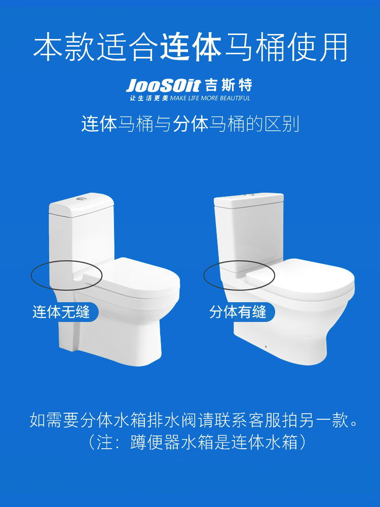 老式连体抽水马桶水箱浮球排水阀座坐便器出水阀开关进水阀冲水器 - 图3