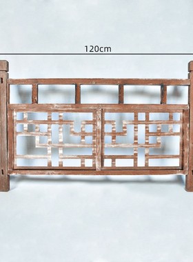 新款婚庆道具木质栅栏路引新中式婚礼布置实木复古围栏装饰鹊桥