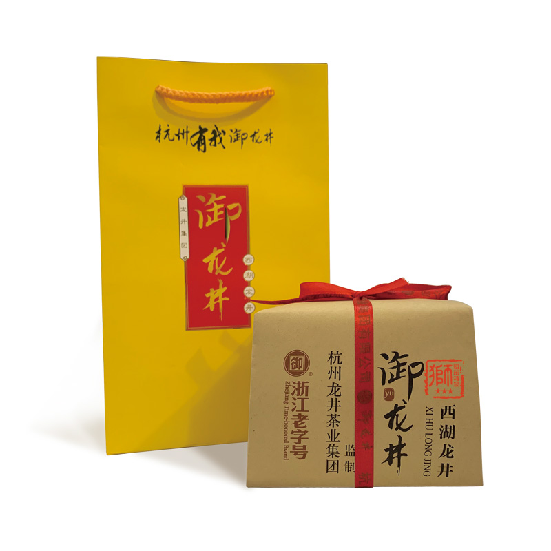 2022新茶上市御牌杭州西湖龙井茶茶叶明前特级狮系列三星纸包250g
