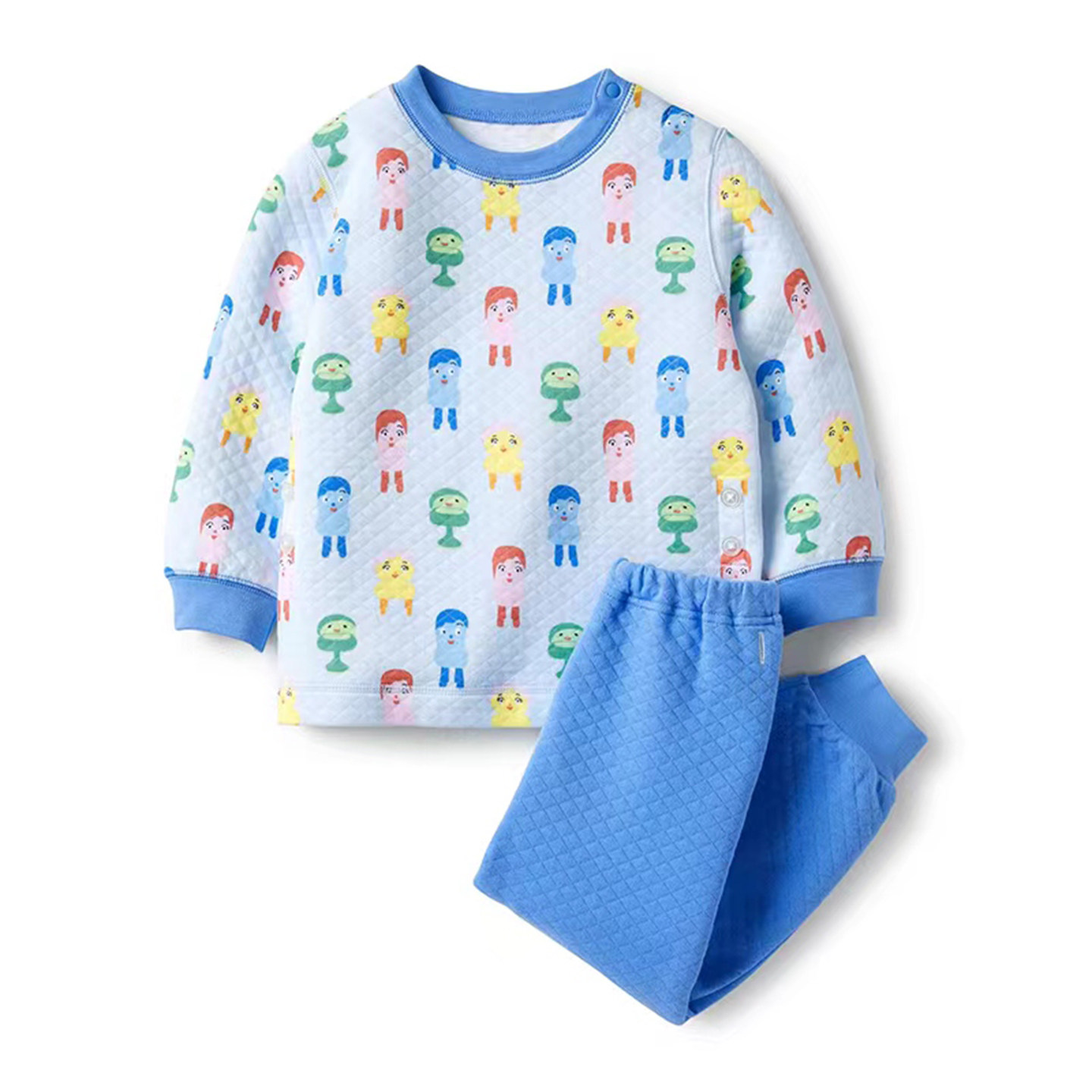 儿童家居服秋季新款男童纯棉保暖套装女童柔软空气棉长袖睡衣睡裤,淘宝优惠券,粉丝福利购,淘宝优惠卷