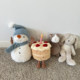Cute! Sammy Snowman Sleeping Plush Toy Cute! Sammy Snowman Sleeping Plush Toy