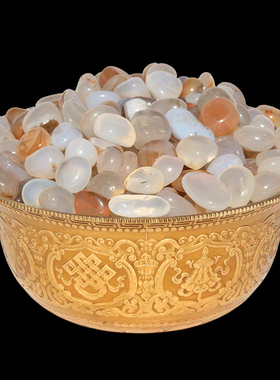 七彩玛瑙七宝石供品供曼扎曼茶盘