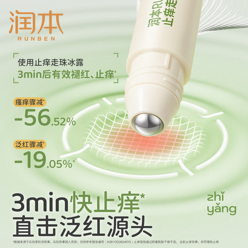 润本止痒走珠冰露蚊虫叮咬舒肤止痒膏儿童宝宝专用舒缓棒止痒膏 - 图2