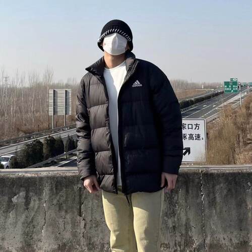 ADIDAS阿迪达斯正品户外运动休闲立领羽绒服GV5350 KF8760 - 图1