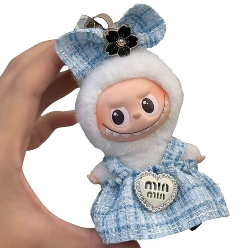 现货4.0mini版拉布布娃衣四代Labubu小香风着替盲盒挂件衣服套装 - 图3