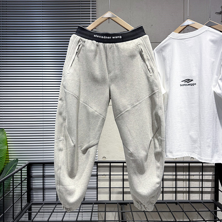 拼接设计款哈伦裤男宽松百搭运动裤高街痞帅松紧腰抽绳针织休闲裤,淘宝优惠券,粉丝福利购,淘宝优惠卷