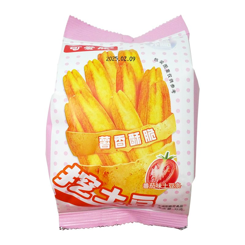 可爱熊挖土豆小包装番茄味土豆条空心薯条休闲零食小吃膨化食品,淘宝优惠券,粉丝福利购,淘宝优惠卷