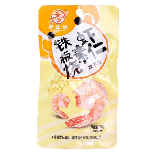 香生坊素虾仁20g*40袋装铁板烧香辣蒜蓉味即食魔芋爽素虾休闲零食 - 图2