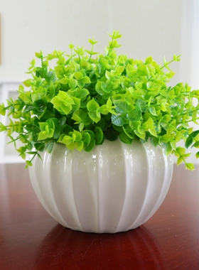 仿真花小盆栽室内桌面植物摆件