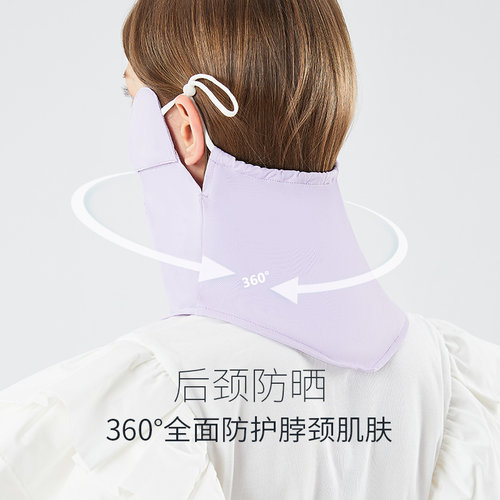 UV100防晒面罩男女薄款夏天户外骑行遮阳遮全脸防紫外线口罩21570 - 图1