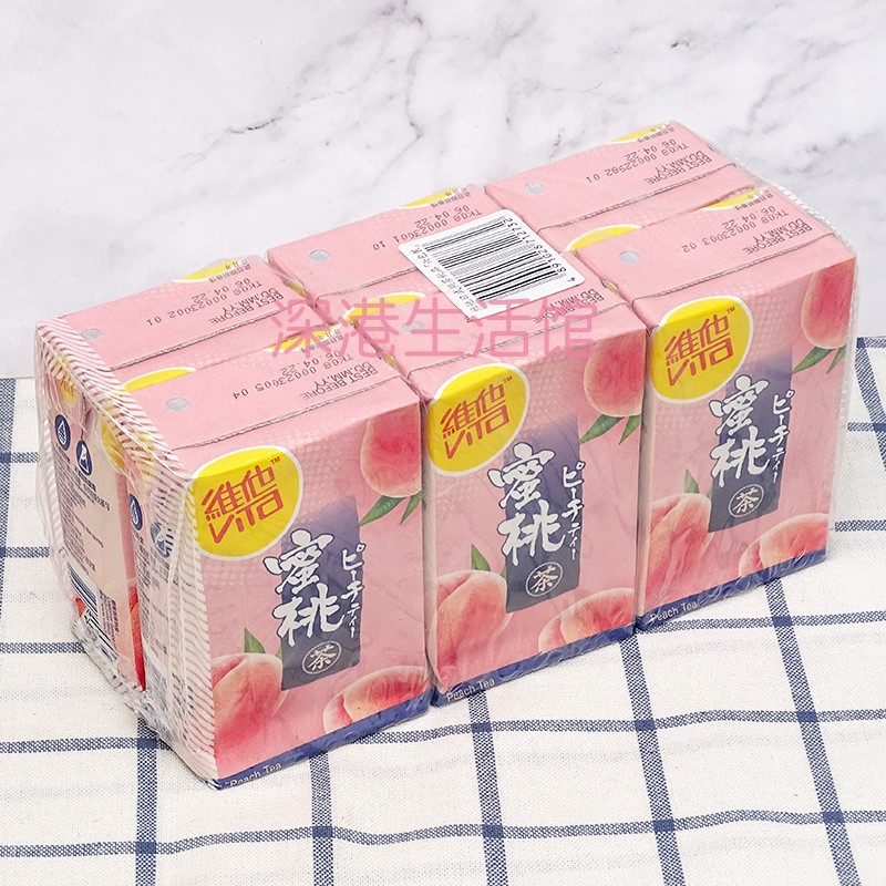 香港进口Vita维他日式蜜桃茶饮品 健康饮料饮品蜜桃果汁250ml*6盒 - 图0