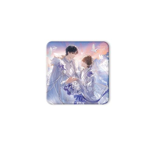 预售 栗汀 囚于永夜 归曙系列 ALL IN 徽章色纸冰箱贴 顾昀迟温然 - 图0