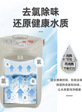 虎牌智能恒温电热水瓶家用保温3L