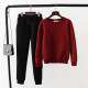 Fleece sweatshirt round neck pullover casual running