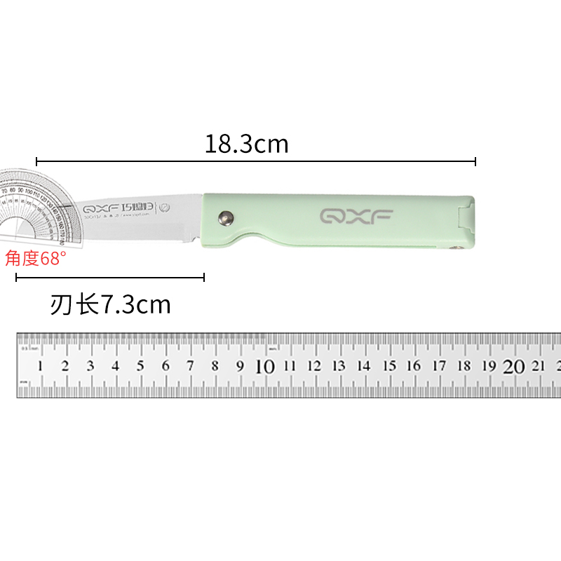 巧媳妇不锈钢折叠水果刀家用便携随身瓜果刀辅食家用多功能削皮刀 - 图3