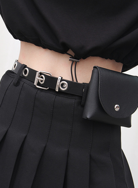 腰带女酷ins链条蝴蝶jk制服饰品