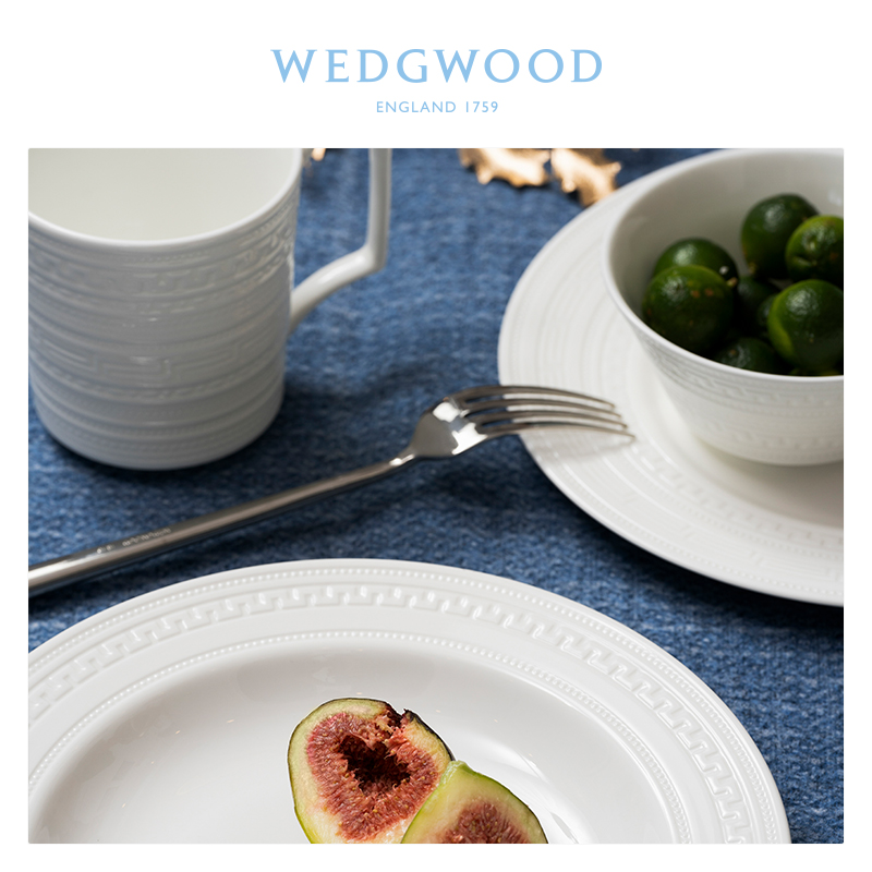 英国Wedgwood意大利浮雕20头骨瓷餐具套装新婚2人份中式家用碗盘-图2