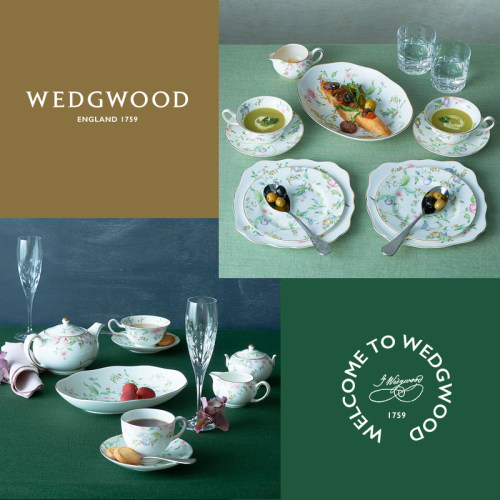 Wedgwood威基伍德甜梅骨瓷糖缸奶罐套装 欧式下午茶咖啡具配件 - 图2