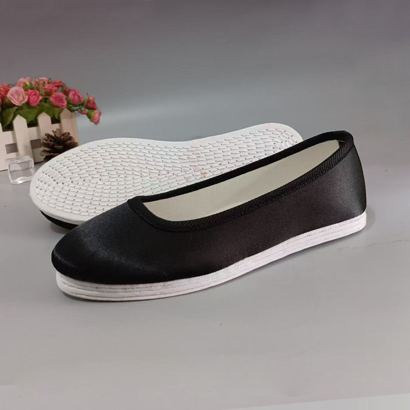 老北京布鞋女鞋平底素面中老年纯色黑色蓝色圆头单鞋布底千层底,淘宝优惠券,粉丝福利购,淘宝优惠卷