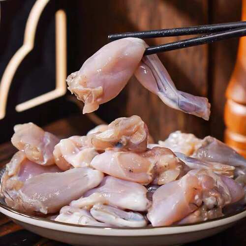 何氏蹦蹦鱼免浆牛蛙块20包500g速冻牛蛙肉干锅田鸡预制菜火锅食材 - 图1