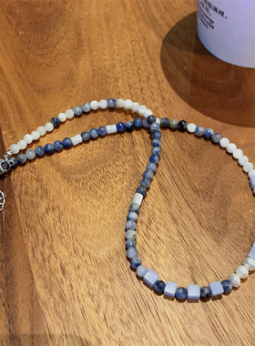 天然石淡水珍珠女高级感锁骨链