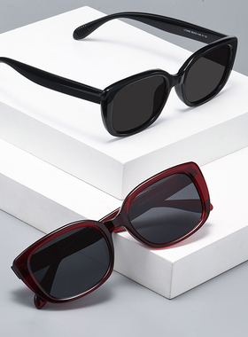 复古窄框近视墨镜女新款GM高级感太阳镜防紫外线开车专用遮阳眼镜