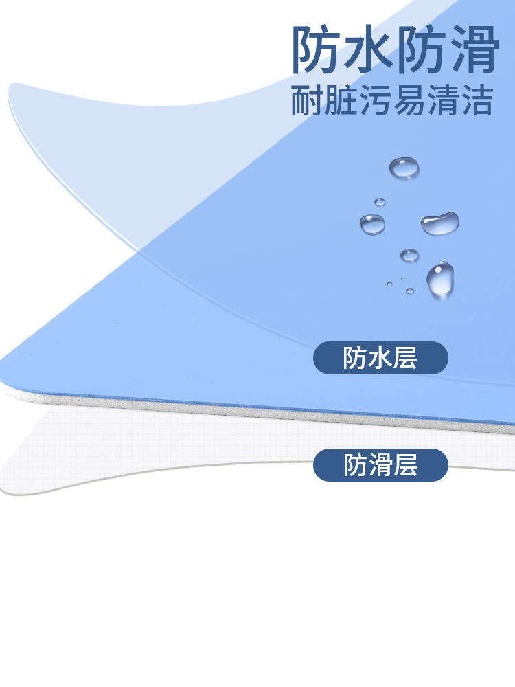 桌垫学生写字桌面办公桌垫小学生写字用儿童写字桌垫护眼防滑环保垫板大号硬ins学习课桌桌布防水耐脏垫子-图2