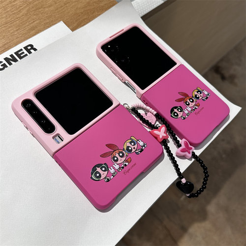 飞天小女警适用小米mix2手机壳三星Zflip7华为Pocket折叠荣耀OPPO FindN3摩托罗拉razr60新款PuraX保护套5 - 图0